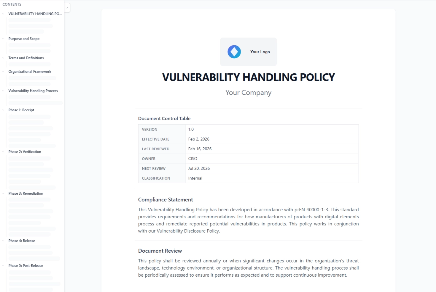 Z-CMS CRA Policy Generation feature preview