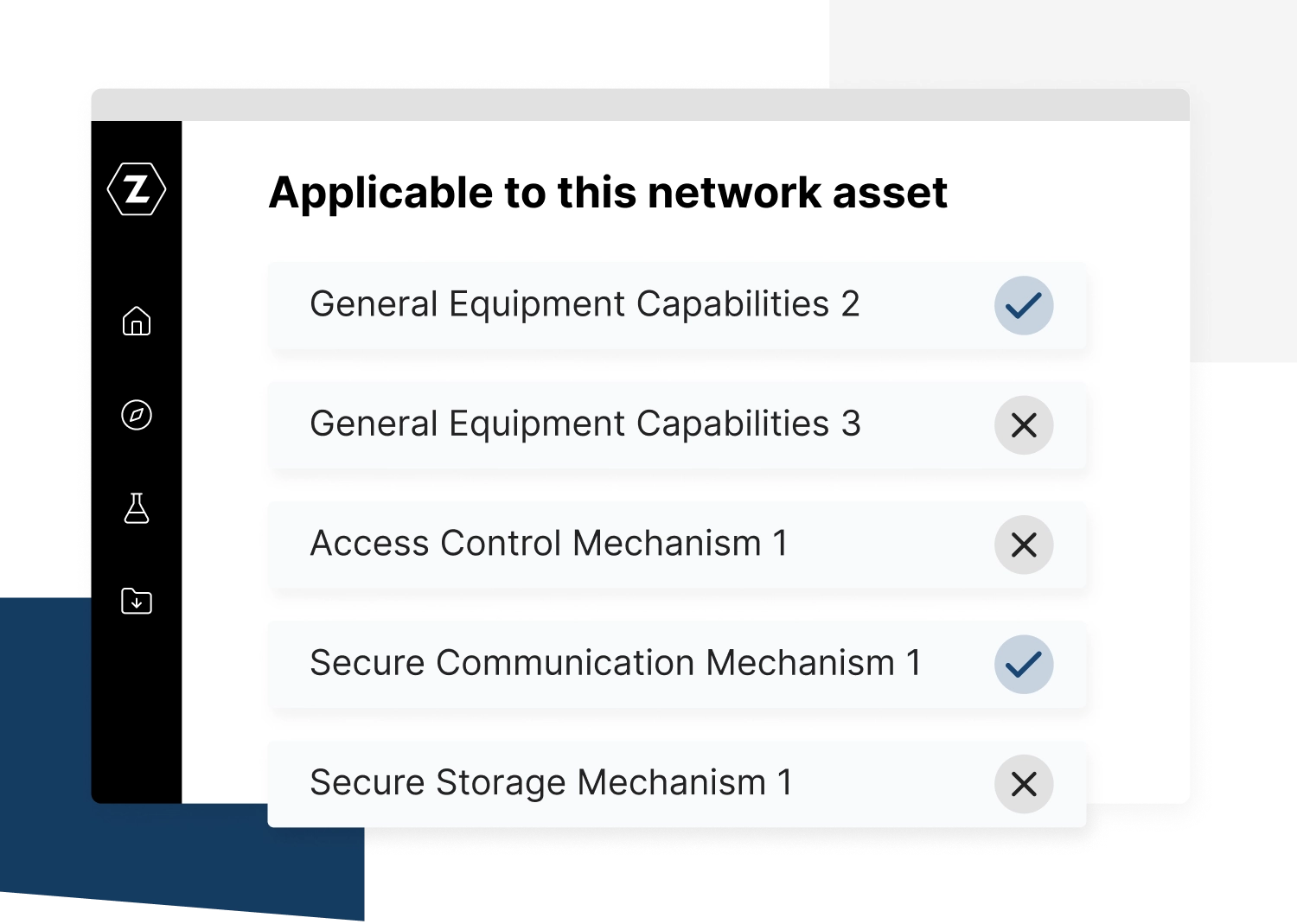 Z-CMS automatically identified EN 18031 requirements.